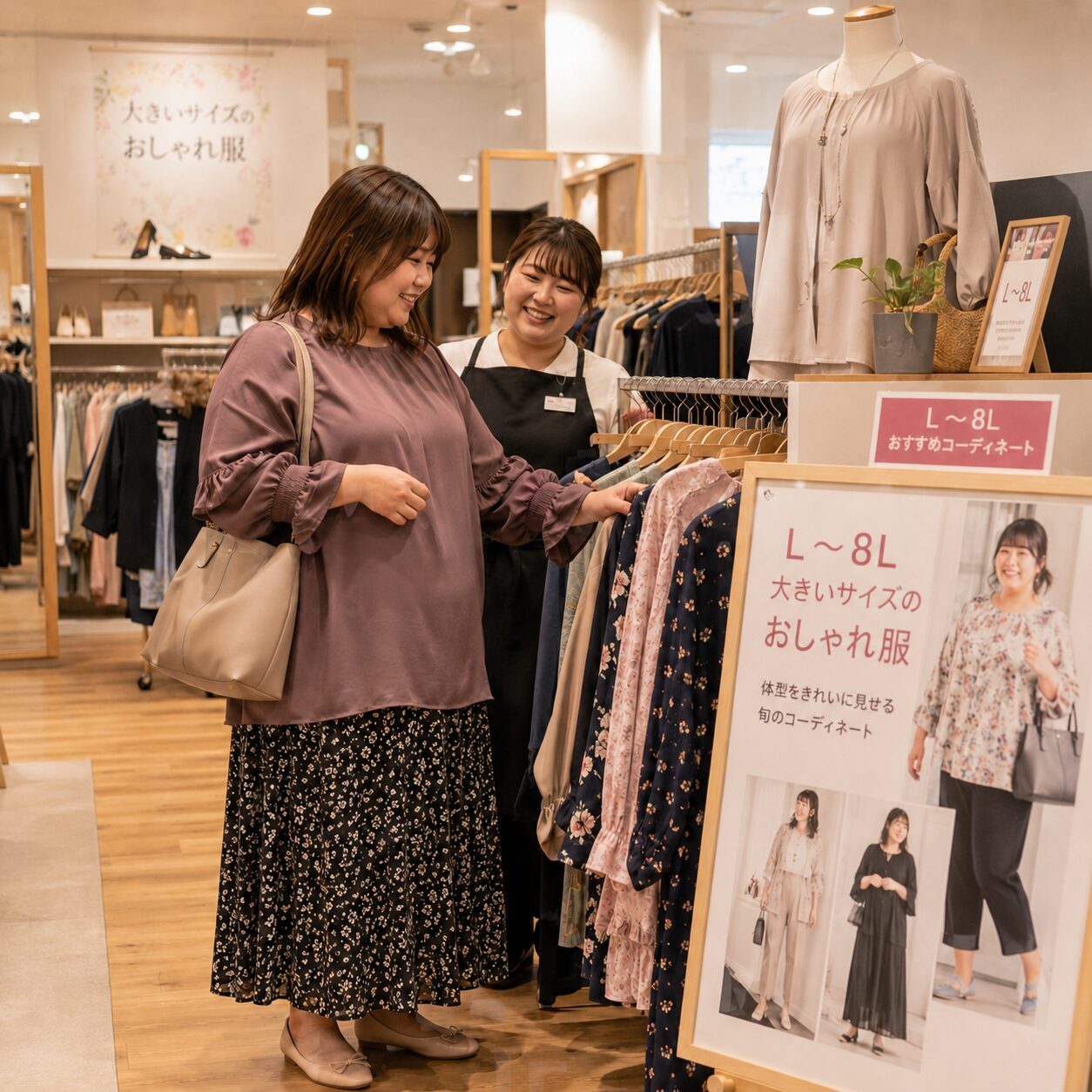 大きいサイズ専門店の理由を紹介するUMEYAのイメージ画像