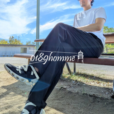 高身長専用アイテム、【クーリングストレートパンツ】の紹介画像。
