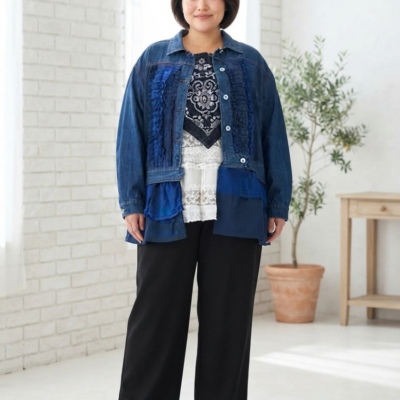 『大きいサイズ』『デニムジャケット』『物足りない』…を卒業！着こなしの視点👚のイメージ画像