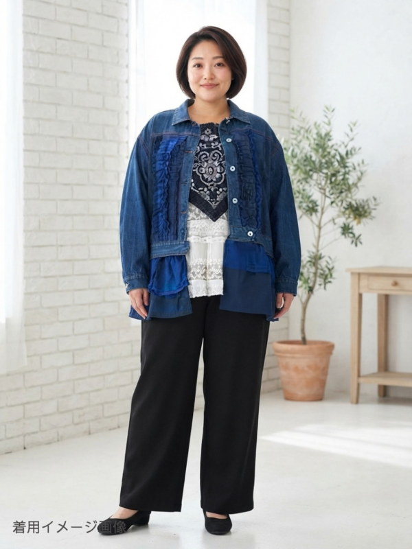 『大きいサイズ』『デニムジャケット』『物足りない』…を卒業！着こなしの視点👚のイメージ画像