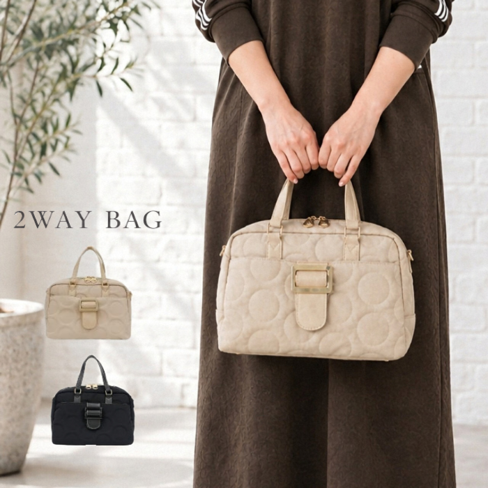 無難から一歩抜け出したい大人女性におすすめのボストン型ミニバッグ👜